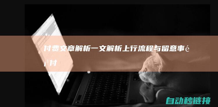 付费文章解析|一文解析上行流程与留意事项 (付费文章解析app)